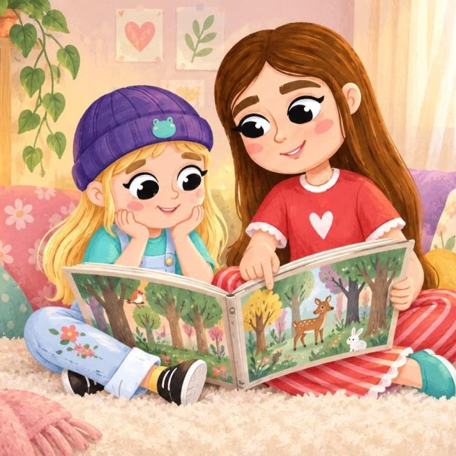 Reading with a child who does not want to answer questions
